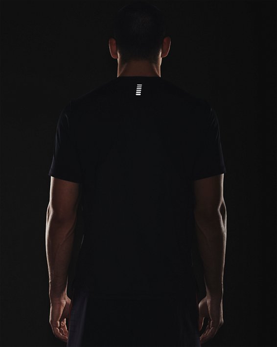 Men's UA Iso-Chill Run Short Sleeve, Black, pdpMainDesktop image number 4